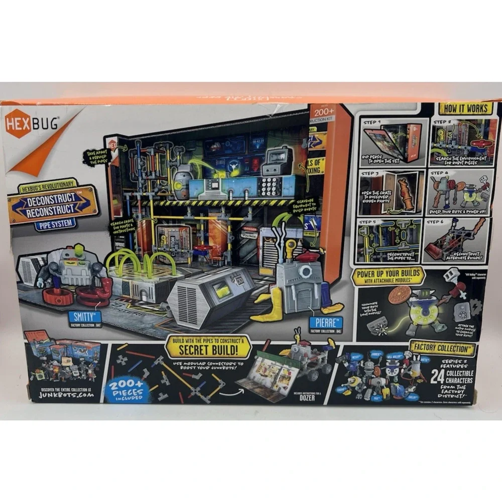 HEXBUG Junk Bots Factory Collection Rev's Secret Headquarters 200+ Pieces Set